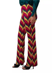 Trina Turk Jacoba Chevron Jacquard Pants