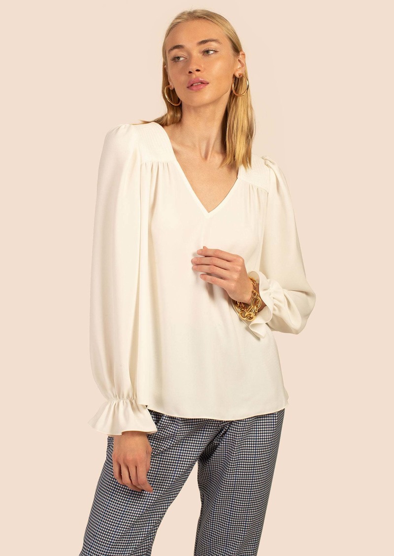 TRINA TURK  JANA TOP / WHITEWASH