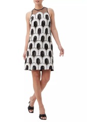 Trina Turk Johana Geometric Sequin Sleeveless Minidress