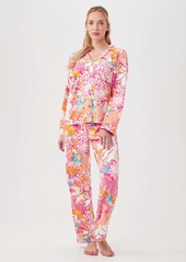 Trina Turk KOMAR - BEDHEAD  FIESTA FLORAL WOMEN'S LONG SLEEVE LONG PANT JERSEY PJ SET / MULTI