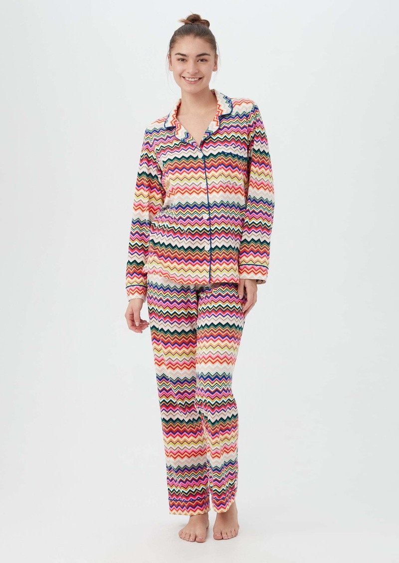 Trina Turk KOMAR - BEDHEAD  ZIG ZAG CLASSIC PJ SET / MULTI