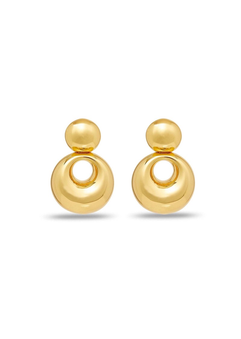 Trina Turk Lele Sadoughi  MEDALLION DROP EARRINGS / GOLD