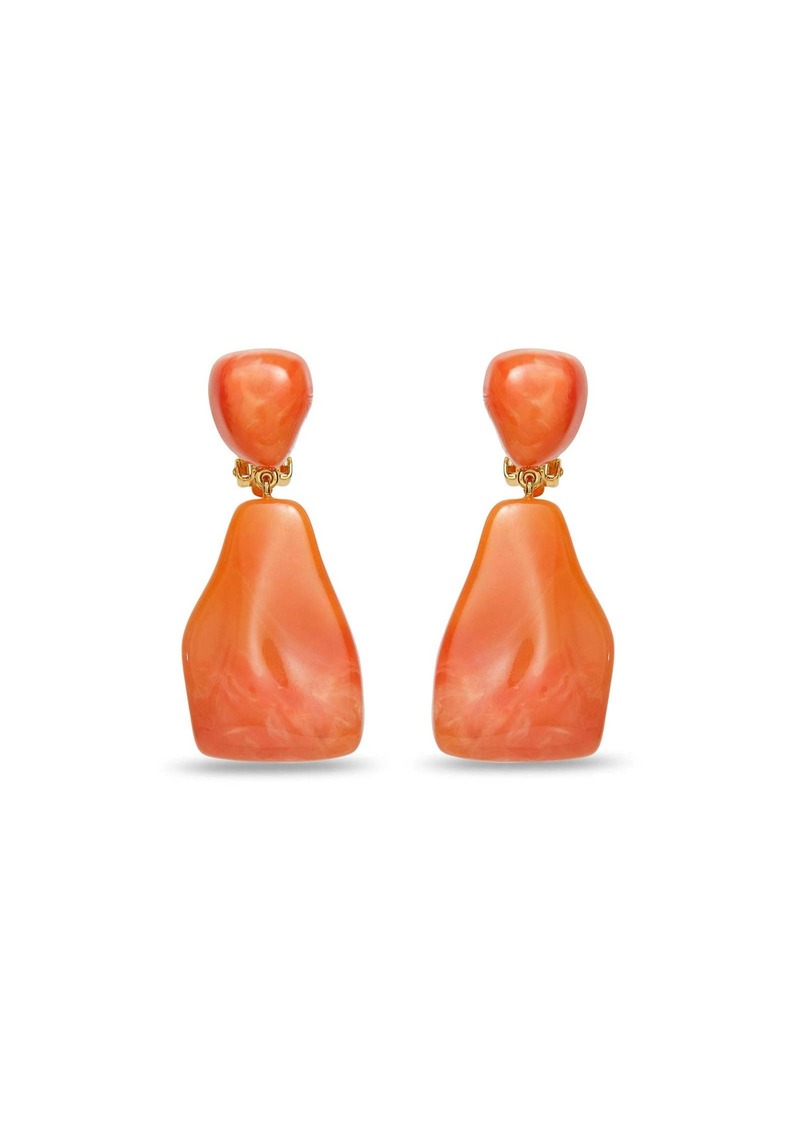 Trina Turk Lele Sadoughi  WILMA DROP EARRINGS / APRICOT