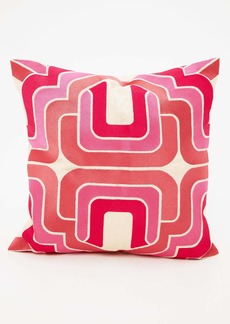 Trina Turk LICENSEE  OGEE PINK EMBROIDERED DOWN PILLOW / PINK