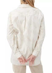 Trina Turk Litsa Striped Silk-Blend Top