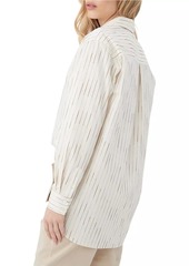 Trina Turk Litsa Striped Silk-Blend Top