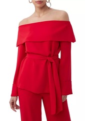 Trina Turk Lyndi Off-the-Shoulder Tie Top