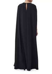 Trina Turk Masquerade 2 Embellished Cape Maxi Dress