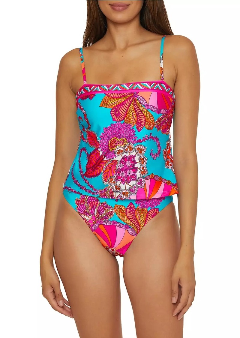 Trina Turk Meilani Floral Tankini Top