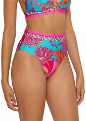 Trina Turk Meilani High-Waisted Bikini Bottom