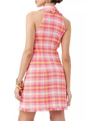 Trina Turk Mirabella Plaid Tweed Minidress