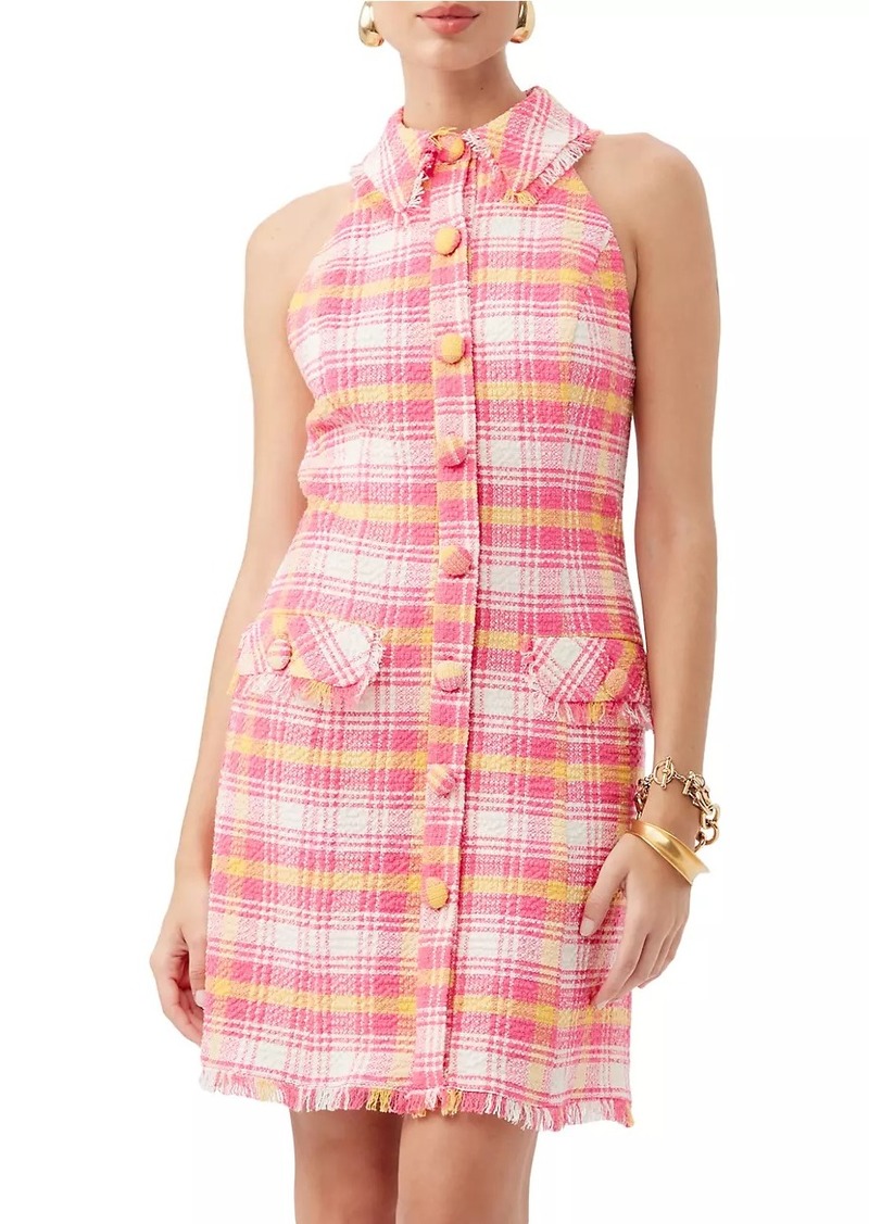 Trina Turk Mirabella Plaid Tweed Minidress