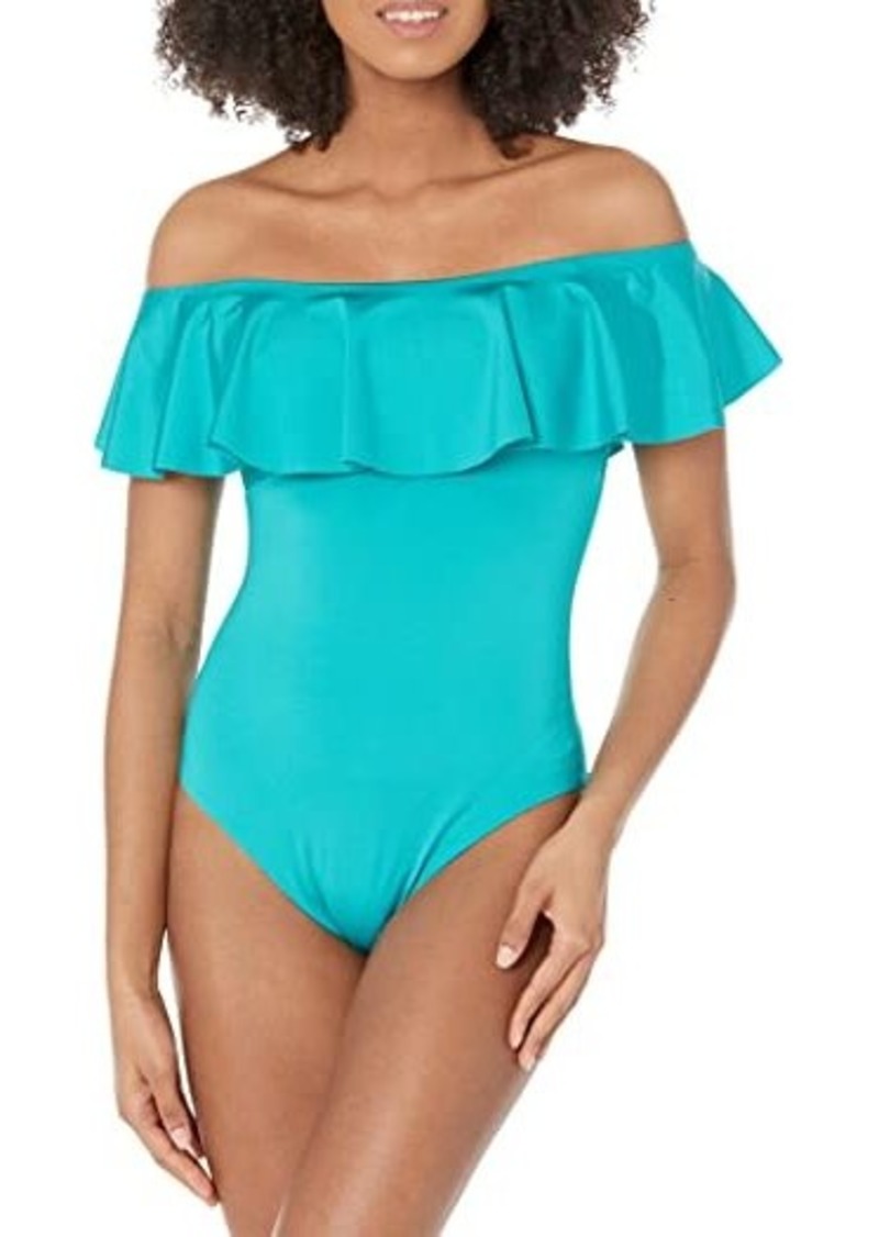 Trina Turk Monaco Off-the-Shoulder Bandeau One-Piece