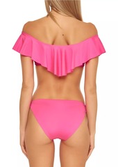 Trina Turk Monaco Ruffle Bandeau Bikini Top