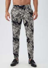 Trina Turk MR TURK  ALEX SLIM TROUSER / BLACK/WHITE