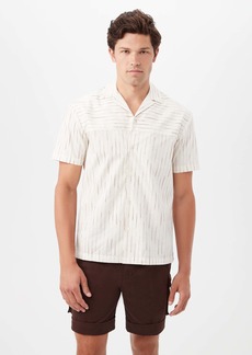 Trina Turk MR TURK  ANGELO SHIRT / WHITE/CAMEL