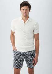 Trina Turk MR TURK  CAMILO SHORT SLEEVE POLO / KEY LIME