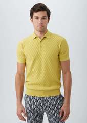 Trina Turk MR TURK  CAMILO SHORT SLEEVE POLO / KEY LIME