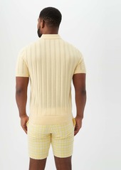 Trina Turk Mr Turk Cole Short Sleeve Polo / Mellow Yellow XL