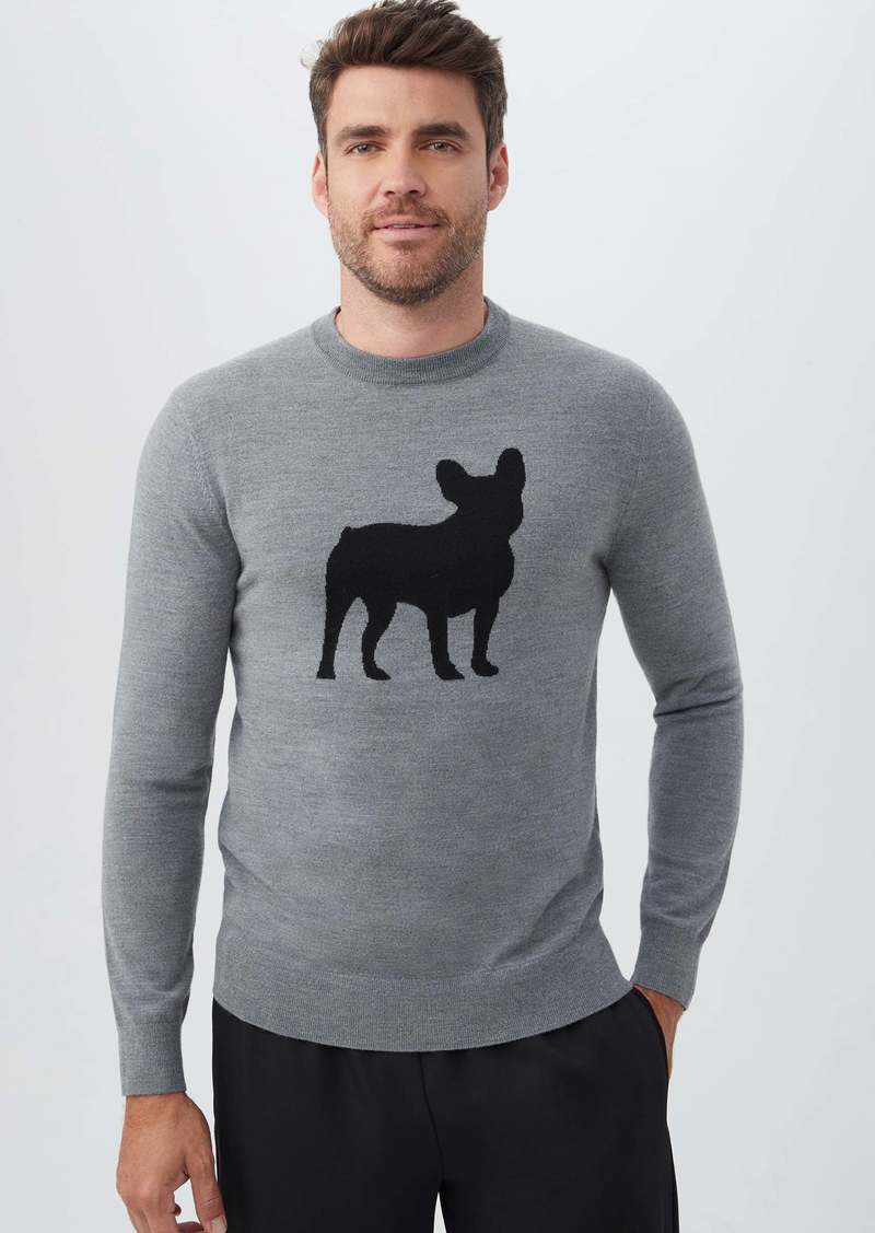 Trina Turk MR TURK  FLETCHER SWEATER / HEATHER GREY