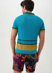 Trina Turk Mr Turk Gramercy Short Sleeve Polo / Bahia Blue XL