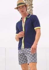 Trina Turk Mr Turk Kylian Short Sleeve Polo / Ink Multi S