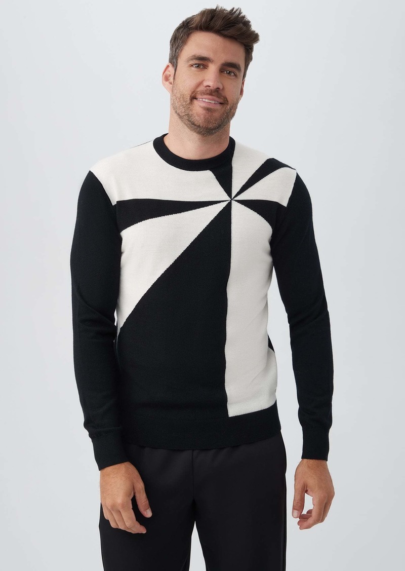 Trina Turk MR TURK  RAYS SWEATER / BLACK/WINTER WHITE