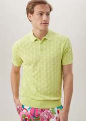 Trina Turk MR TURK  RINGOLD SHORT SLEEVE POLO / TRANQUIL TURQUOISE