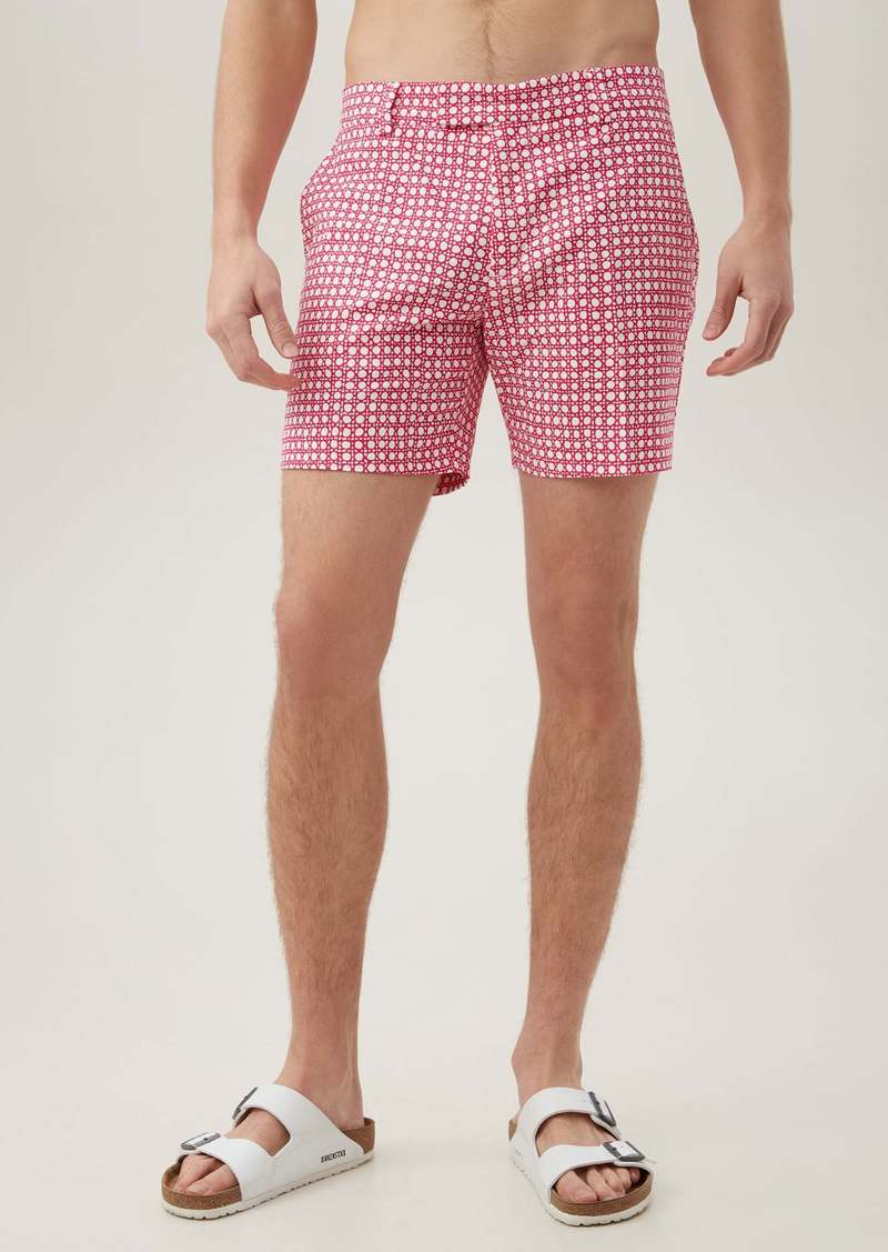 Trina Turk MR TURK  ROGER SHORT / PASSION PINK/WHITEWASH