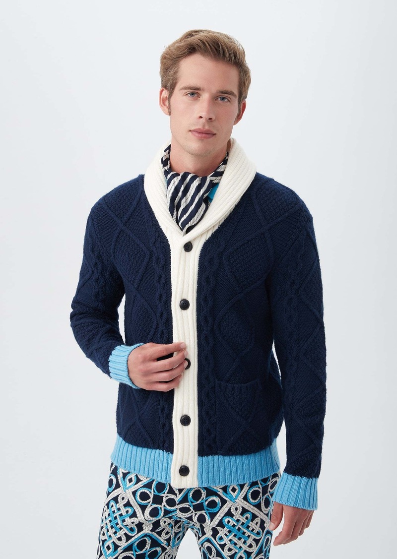 Trina Turk MR TURK  SEAFARER STRIPE ASCOT / INDIGO/WHITEWASH