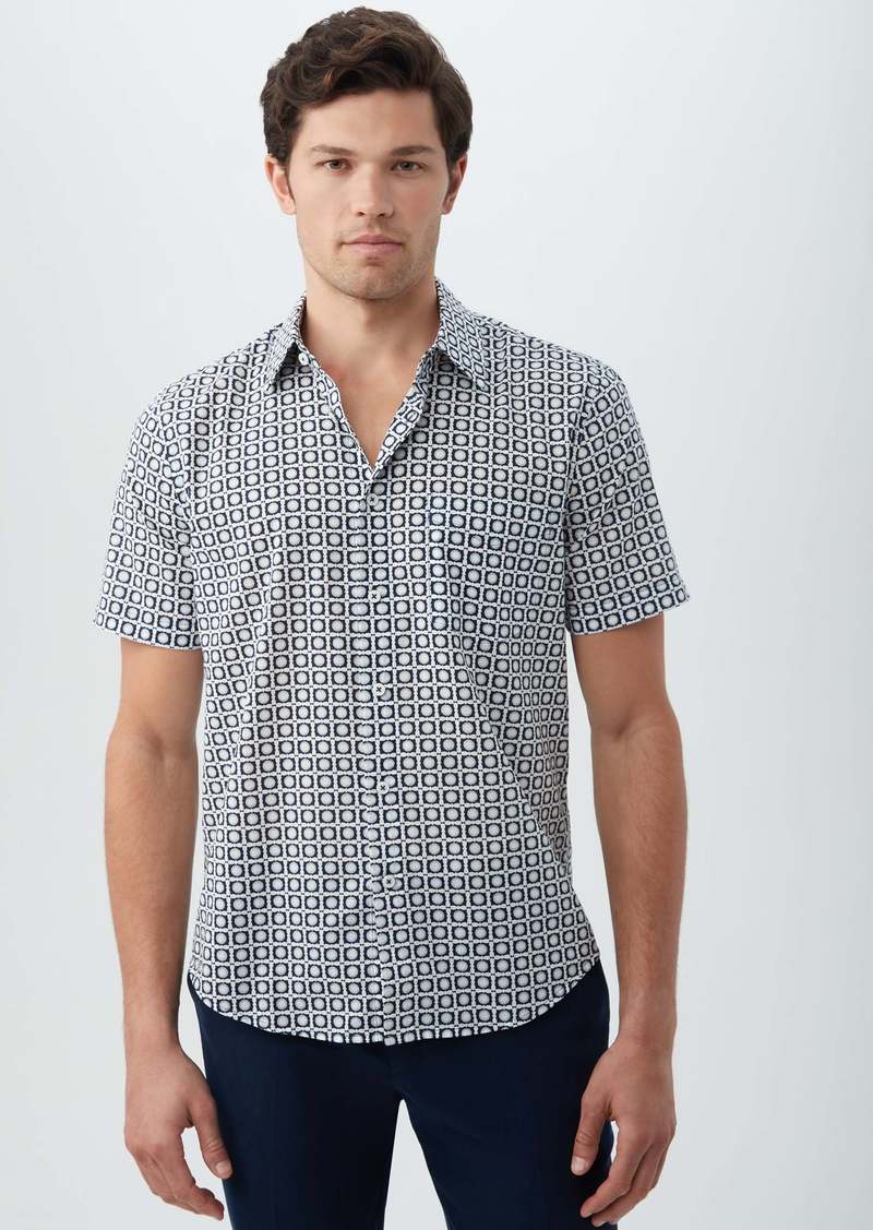 Trina Turk MR TURK  SLIM JIM SHIRT / NAVY