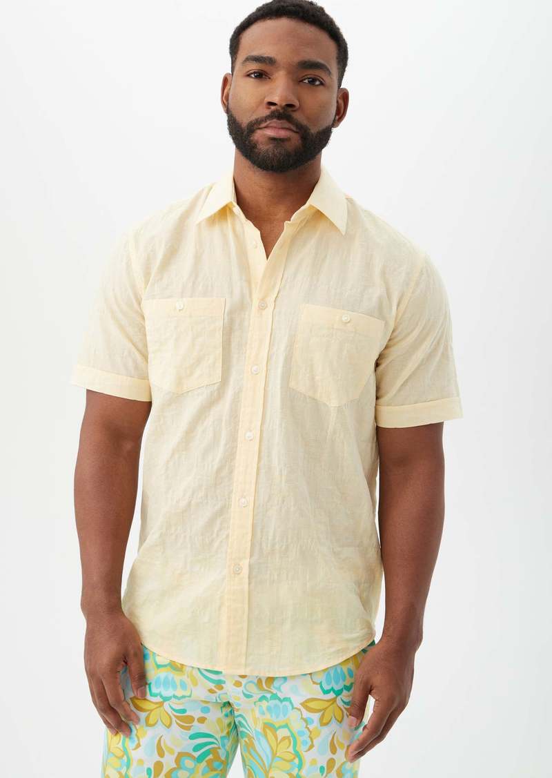 Trina Turk MR TURK  STANFORD SHIRT / MELLOW YELLOW