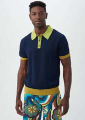 Trina Turk Mr Turk Vinny Short Sleeve Polo / Ink Multi XS