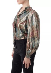 Trina Turk New Moon Metallic Butterfly Top