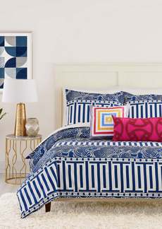 Trina Turk Peking Handicraft Inc  MESA MAZE FQ DUVET SET 3PC SET / BLUE