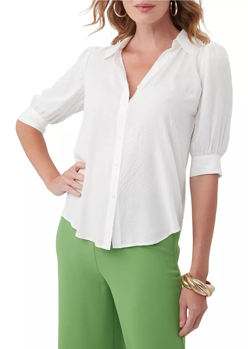 Trina Turk Pensacola Button-Front Top