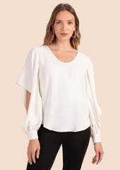 TRINA TURK  REJOICE TOP / WHITEWASH