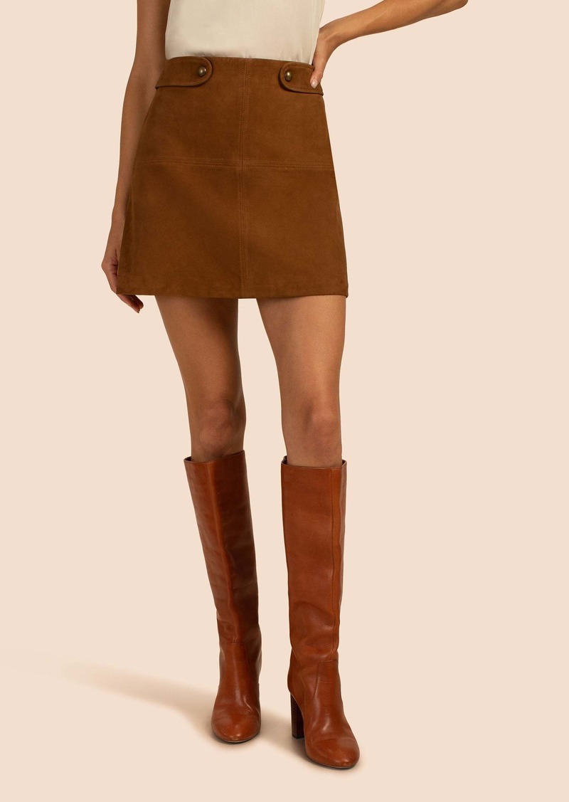 TRINA TURK  RIYA SKIRT / COGNAC