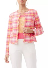 Trina Turk Rocco Plaid Tweed Jacket