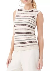 Trina Turk Samoa Striped Knit Tank Top