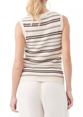 Trina Turk Samoa Striped Knit Tank Top