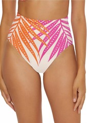 Trina Turk Sheer Tropic High Bikini Bottom