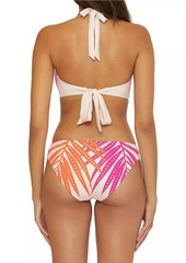 Trina Turk Sheer Tropics Halter Bikini Top