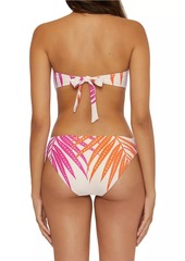 Trina Turk Sheet Tropics Bandeau Bikini Top