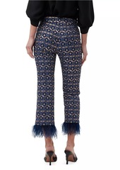 Trina Turk Shibui Jacquard Fringe Pants