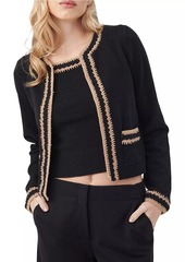 Trina Turk Sinai Crochet-Trim Cardigan