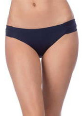 Trina Turk Studio Solids Shirred Tab Side Bikini Bottoms