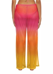 Trina Turk Sun Opal Mesh Wide-Leg Pants