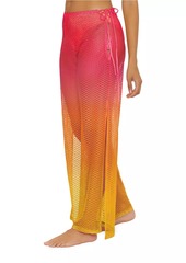 Trina Turk Sun Opal Mesh Wide-Leg Pants