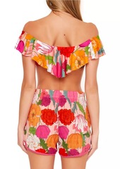 Trina Turk Sunny Bloom Drawstring Shorts